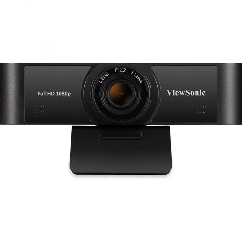 ViewSonic VB CAM 001 Full HD 1080p USB Web Camera W/ Dual Stereo Microphone With Auto Noise Reduction,110 Degree Ultra Wide Lens For Zoom/Teams/Skype Conferencing And Video Calls On PC And Mac Front/500