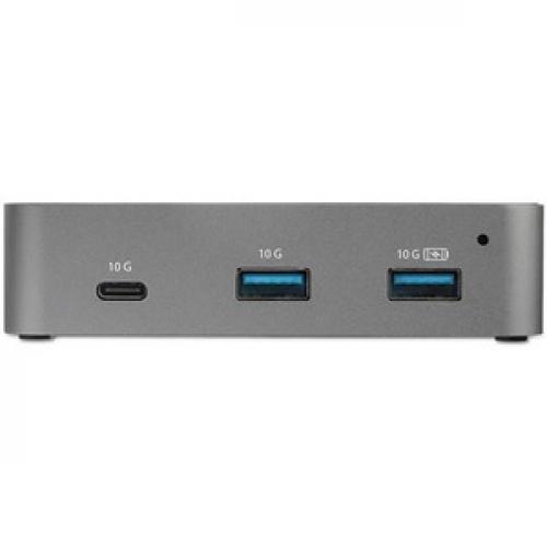 StarTech.com 4 Port USB C Hub   USB 3.2 Gen 2 (10 Gbps)   3x USB A & 1x USB C   Powered   Universal Adapter Included Front/500