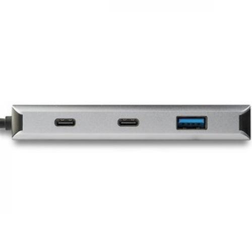 StarTech.com 4 Port USB C Hub   2x USB A & 2x USB C SuperSpeed 10Gbps   USB Bus Powered Type C 3.2 Gen 2 Adapter Hub   9.8" (25cm) Cable Front/500