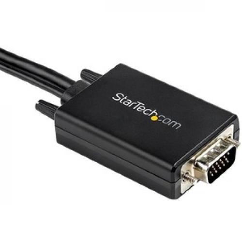 StarTech.com 2m VGA To HDMI Converter Cable With USB Audio Support   1080p Analog To Digital Video Adapter Cable   Male VGA To Male HDMI Front/500
