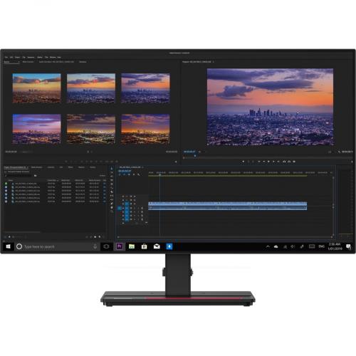 Lenovo ThinkVision 27" WQHD IPS 60Hz 4ms LCD Monitor Raven Black   2560 X 1440 QHD Display @ 60Hz   In Plane Switching (IPS) Technology   350 Nit Brightness   T Front/500