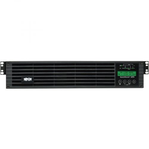 Eaton Tripp Lite Series SmartOnline 750VA 675W 120V Double Conversion UPS   8 Outlets, Extended Run, Network Card Included, LCD, USB, DB9, 2U Rack/Tower   Battery Backup Front/500