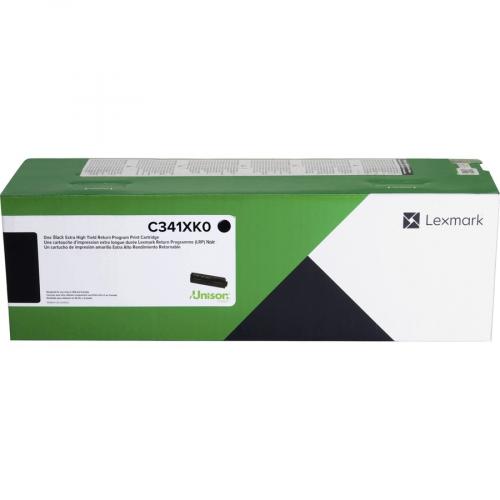 Lexmark Original Extra High Yield Laser Toner Cartridge   Black   1 Each Front/500
