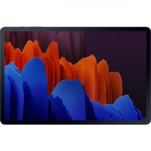 Samsung Galaxy Tab S7+ SM T970 Tablet   12.4" WQXGA+   Octa Core (8 Core) 3.09 GHz 2.40 GHz 1.80 GHz   6 GB RAM   128 GB Storage   Android 10   Mystical Black Front/500