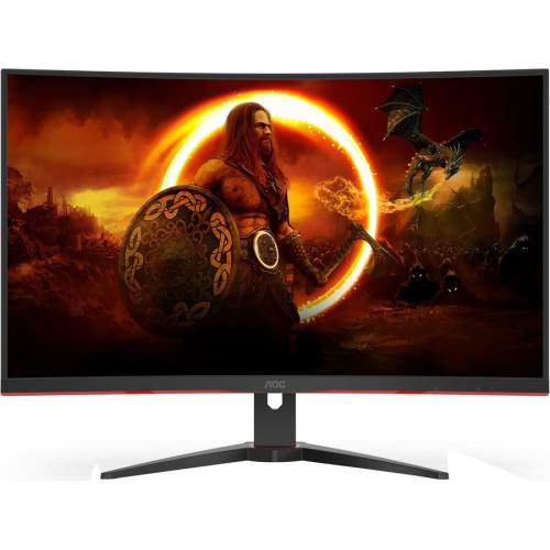 AOC C32G2E 32" Class Full HD Curved Screen Gaming LCD Monitor   16:9   Red, Black Front/500