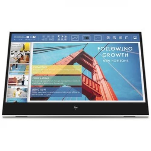 HP E14 G4 14" Class Full HD LCD Monitor   16:9   Silver Front/500