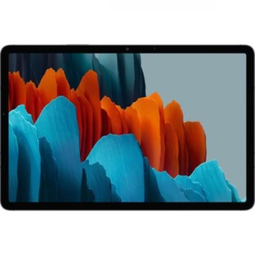 Samsung Galaxy Tab S7 SM T878 Tablet   11" WQXGA   Octa Core (8 Core) 3.09 GHz 2.40 GHz 1.80 GHz   6 GB RAM   128 GB Storage   Android 10   5G   Mystical Black Front/500