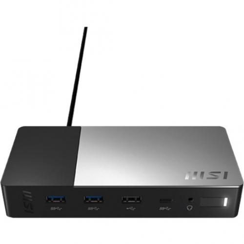 MSI PC Docking Station Gen2 USB C 100W PD Charging. Front/500