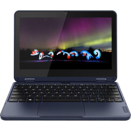 Lenovo 300w Gen 3 82J1000JUS 11.6" Touchscreen Convertible 2 In 1 Notebook   HD   1366 X 768   AMD 3015e Dual Core (2 Core) 1.20 GHz   4 GB Total RAM   128 GB SSD   Abyss Blue Front/500