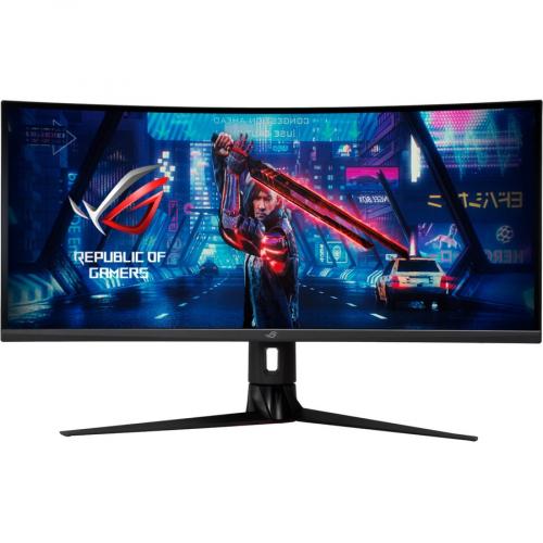 Asus ROG Strix XG349C 34" Class UW QHD Curved Screen Gaming LCD Monitor   21:9 Front/500