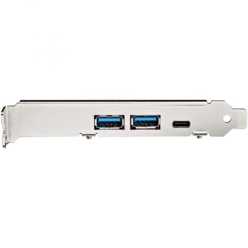 StarTech.com 5 Port USB PCIe Card, 10Gbps USB 3.2 Gen 2 PCIe Card, 1 USB C/2 USB A, Internal Header (2x 5Gbps USB), USB C PCI Express Card Front/500