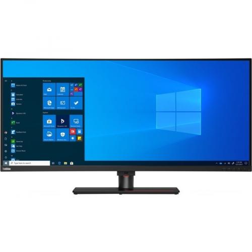 Lenovo ThinkVision P40w 20 40" Class 5K2K WUHD Curved Screen LCD Monitor   21:9   Raven Black Front/500