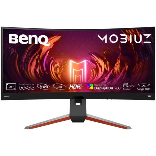 BenQ MOBIUZ EX3410R 34" Class WQHD Curved Screen Gaming LCD Monitor   21:9 Front/500