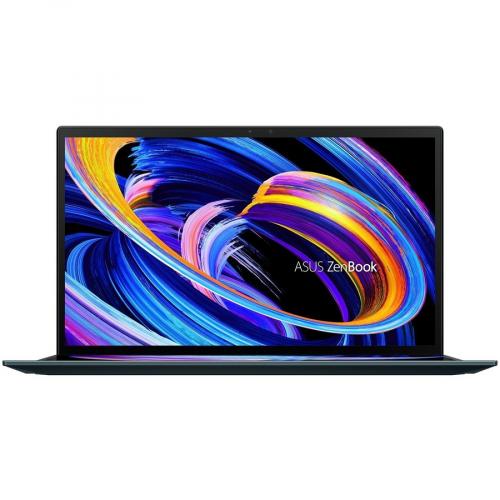 Asus ZenBook Duo 14 14" Notebook 1920 X 1080 FHD Intel Core I7 1195G7 16GB RAM 1TB SSD Celestial Blue   Intel Core I7 1195G7 Quad Core   1920 X 1080 FHD Display   NVIDIA GeForce MX450   In Plane Switching (IPS) Technology   Windows 11 Pro Front/500