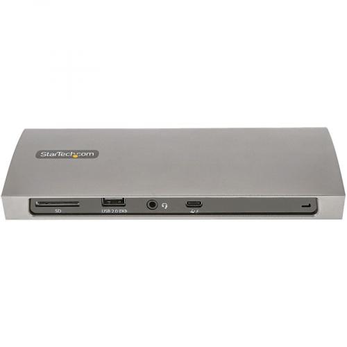 StarTech.com Thunderbolt 4 Dock, 96W Power Delivery, Single 8K / Dual Monitor 4K 60Hz, 3x TB4/USB4 Ports, 4x USB A, SD, GbE, 0.8m Cable Front/500