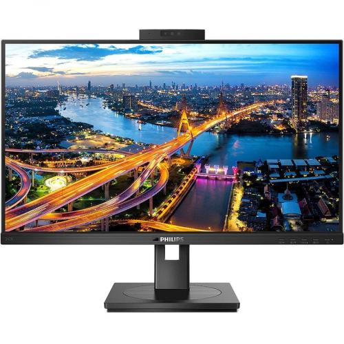 Philips 242B1H 24" Class Webcam Full HD LCD Monitor   16:9   Textured Black Front/500
