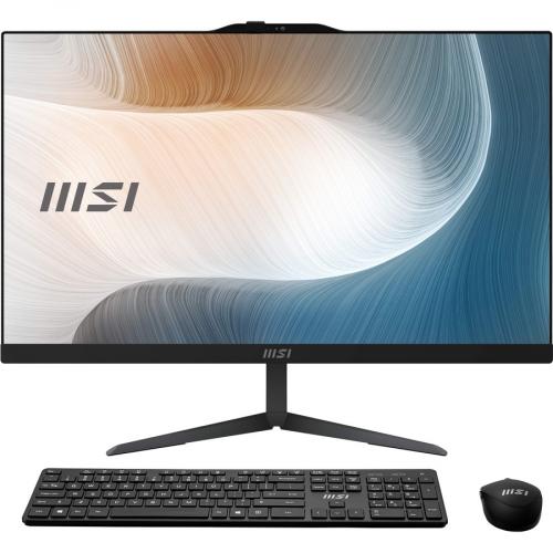MSI Modern Modern AM242T 23.8" All In One Computer Intel Core I3 1115G4 8 GB RAM 256 GB SSD   Intel Core I3 11th Gen I3 1115G4 Dual Core   Wireless Mouse And Keyboard Included   1920 X 1080 Full HD Display   Intel Iris Xe Graphics   Windows 11 Home Front/500