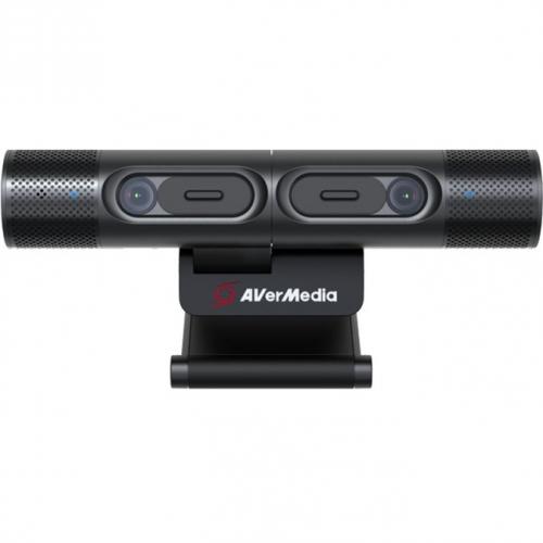 AVerMedia PW313D DualCam, 2 In 1 Webcam For Remote Learning, Conferencing And Hosting Meetings, 2 Autofocus Cameras And Mics, Works With Zoom, Teams And Skype, TAA/NDAA Compliant Front/500