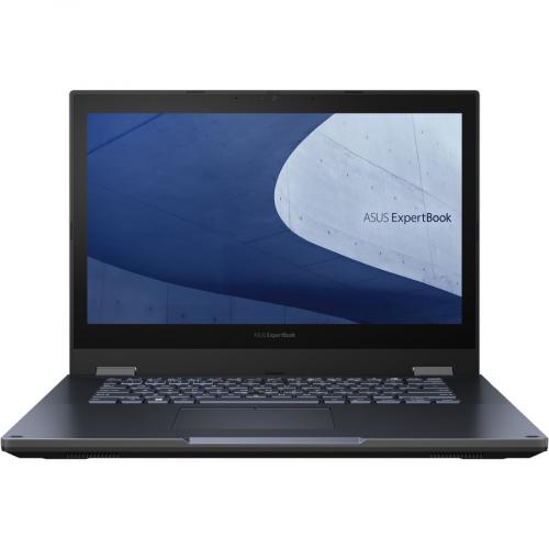 Asus ExpertBook B2 Flip B2402F B2402FBA XS74T 14" Touchscreen Convertible Notebook   Full HD   1920 X 1080   Intel Core I7 12th Gen I7 1260P Dodeca Core (12 Core) 2.10 GHz   16 GB Total RAM   512 GB SSD   Star Black Front/500