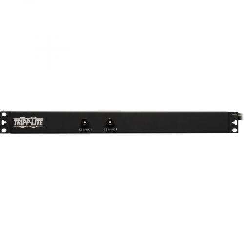 Tripp Lite By Eaton 2.9kW Single Phase Basic PDU With ISOBAR Surge Protection, 120V, 3840 Joules, 12 NEMA 5 15/20R Outlets, L5 30P Input, 15 Ft. Cord, 1U Rack Mount, TAA Front/500