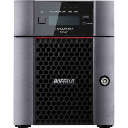 BUFFALO TeraStation 5420 4 Bay 16TB (4x4TB) Business Desktop NAS Storage Hard Drives Included Front/500