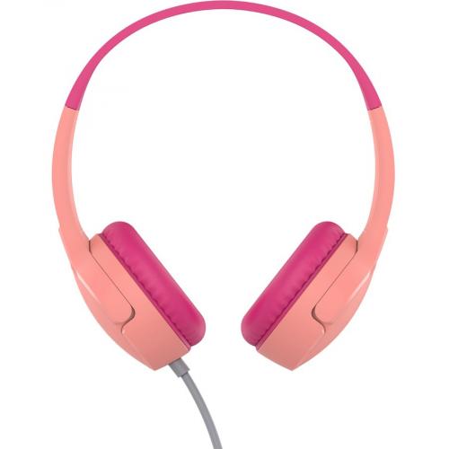 Belkin SoundForm Mini Wired On Ear Headphones For Kids Pink Front/500