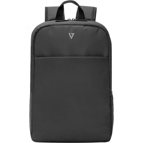 V7 CBK16 BLK Carrying Case (Backpack) For 16" To 16.1" Notebook   Black Front/500