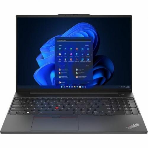 Lenovo ThinkPad E16 Gen 1 21JT001AUS 16" Touchscreen Notebook   WUXGA   AMD Ryzen 7 7730U   16 GB   512 GB SSD   Graphite Black Front/500