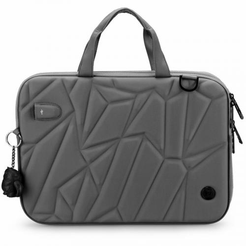 Swissdigital Design Carrying Case (Sleeve) For 14" Apple Notebook, MacBook Pro, Smartphone, Tablet, Digital Text Reader   Gray, Light Gray Front/500