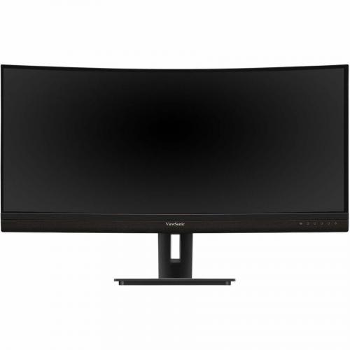 ViewSonic Ergonomic VG3456C   34" 21:9 Curved 1440p IPS Monitor With Built In Docking, 100W USB C, RJ45   400 Cd/m&#178; Front/500