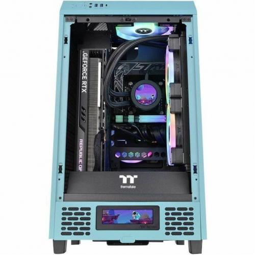 Thermaltake The Tower 200 Turquoise Mini Chassis Front/500