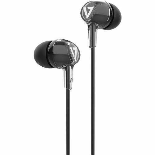 V7 Stereo Earbuds W/Inline Mic Front/500