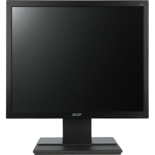 Acer V196L B 19" Class SXGA LED Monitor   5:4   Black Front/500