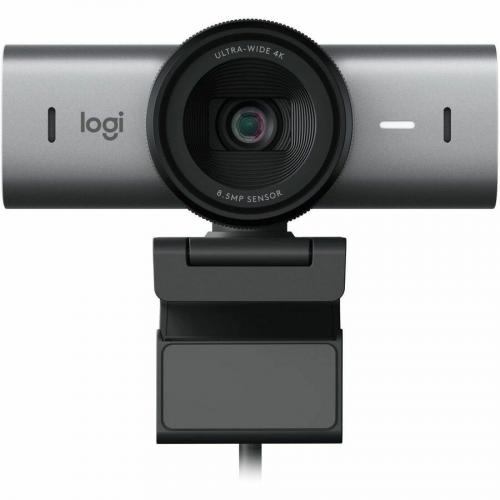Logitech MX Brio 705 For Business 4K Webcam With Auto Light Correction, Ultra HD, Auto Framing, Show Mode, USB C, Works With Microsoft Teams, Zoom, Google Meet, Graphite Front/500
