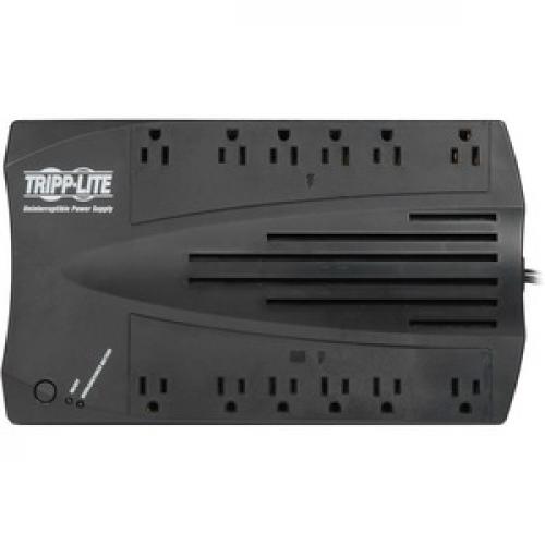 Tripp Lite By Eaton UPS AVR Series 230V 750VA 450W Ultra Compact Line Interactive UPS With USB Port C13 Outlets Front/500