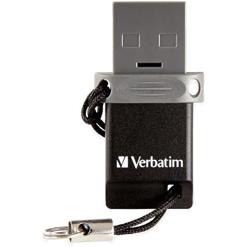 Verbatim 64GB Store 'n' Go Dual USB Flash Drive For OTG Devices Hero-Shot/500