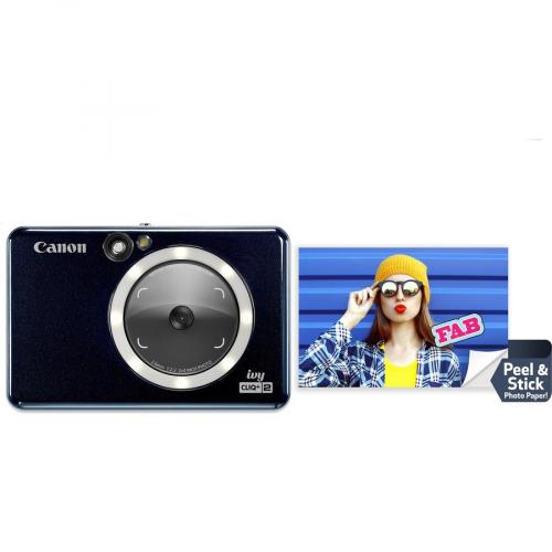 Canon IVY CLIQ+2 8 Megapixel Instant Digital Camera   Midnight Navy Hero-Shot/500