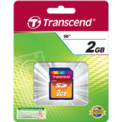 Transcend 2GB Secure Digital Card In-Package/500
