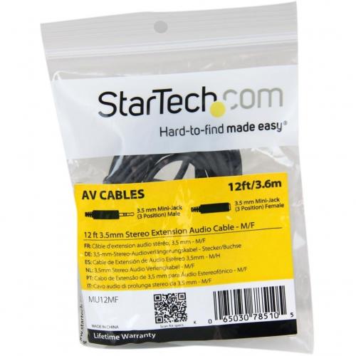 StarTech.com 12 Ft PC Speaker Extension Audio Cable In-Package/500