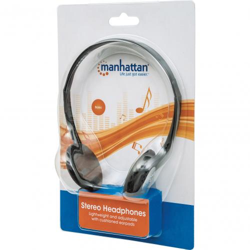 Manhattan Lightweight Stereo Headphones With Cushioned Earpads In-Package/500