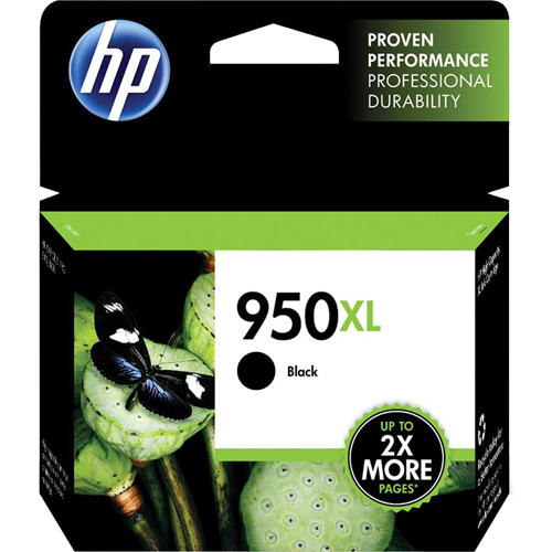 HP 950XL (CN045AN) Original Inkjet Ink Cartridge   Black   1 Each In-Package/500