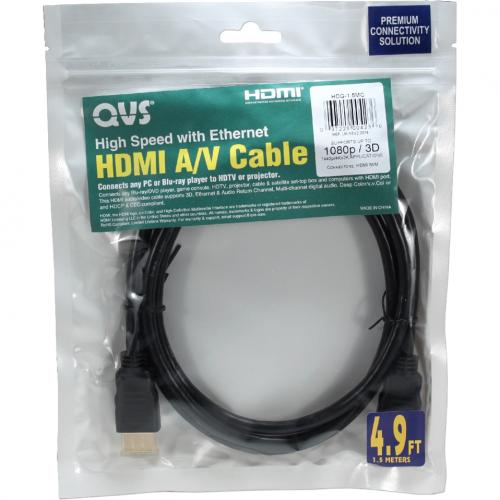 QVS 3 Meter High Speed HDMI UltraHD 4K With Ethernet Cable In-Package/500