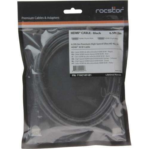 Rocstor Premium High Speed HDMI Cable With Ethernet. In-Package/500
