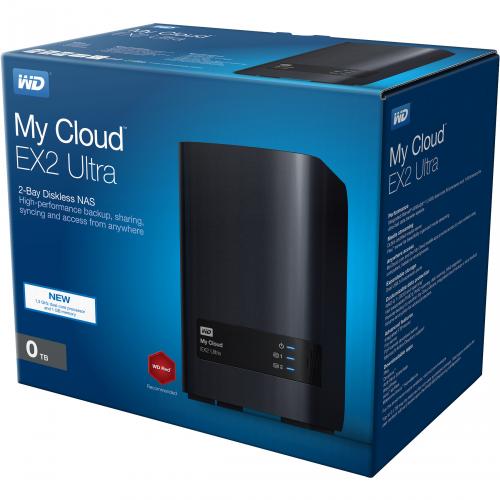 WDBVBZ0000NCH NESN WD Diskless My Cloud EX2 Ultra Network Attached Storage   NAS   WDBVBZ0000NCH NESN In-Package/500
