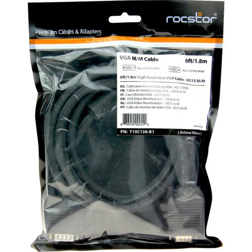 Rocstor Premium High Resolution SVGA/VGA Monitor Cable In-Package/500