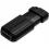 32GB PinStripe USB Flash Drive   Black Left/500