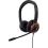 V7 Safe Sound Education K 12 Headset With Microphone, Volume Limited, Antimicrobial, 2m Cable, 3.5mm, Laptop Computer, Chromebook, PC   Black, Red Left/500