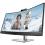 HP E34m G4 34" Class Webcam WQHD Curved Screen LCD Monitor   21:9   Black Left/500