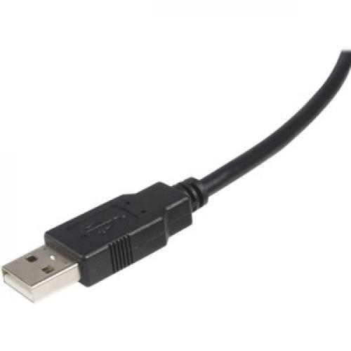 StarTech.com High Speed Certified USB 2.0   USB Cable   4 Pin USB Type A (M)   4 Pin USB Type B (M)   3 M ( USB / Hi Speed USB ) Left/500