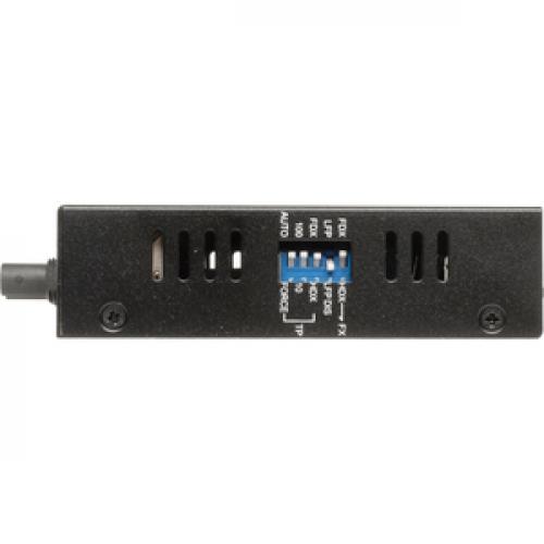 Tripp Lite By Eaton Multimode Fiber To Ethernet Media Converter, 10/100BaseT To 100BaseFX ST, 2km, 1310nm Left/500